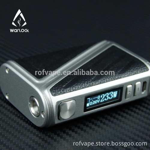 High End Calfskin 233w Warlock Zbox 233 Vape Box Mod vape pen